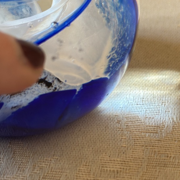 Signed hand blown Selkirk Glass Scotland Blue Ribbon paperweight 2001 - Picture 4 of 11